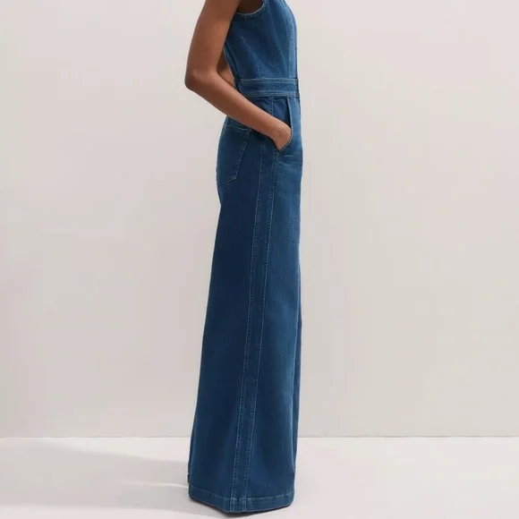 ME+EM Blue Denim Jumpsuit - Picture 7 of 14